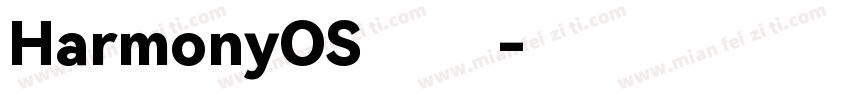 HarmonyOS 黑体字体转换